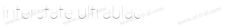 interstate ultrablac字体转换